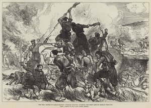 The War, Battle of Karahassankoi, Turkish Infantry Storming the First Line of Russian Trenches